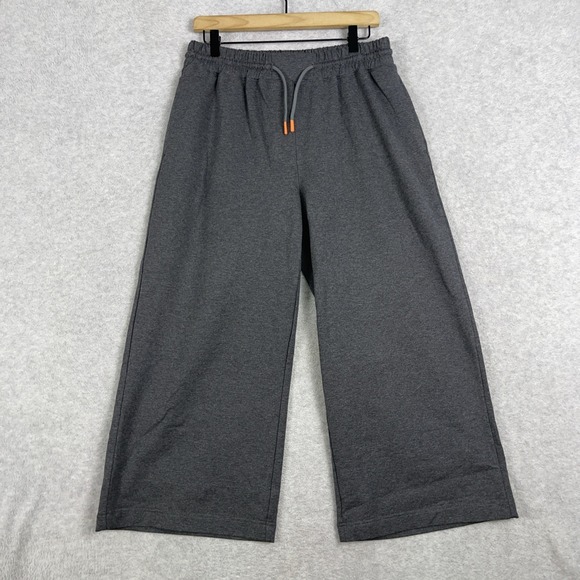Richer Poorer Pants - Richer Poorer Terry‎ Wide Leg Crop Pants Womens Size L Pockets Lounge Comfort